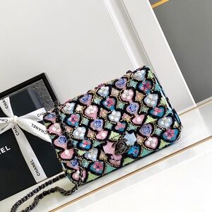 Chanel Floral Pattern Shoulder Bag - Multicolor